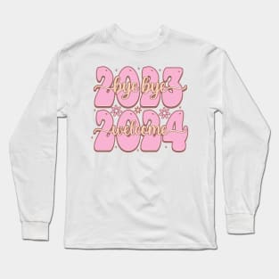 Bye bye 2023 hello 2024 Long Sleeve T-Shirt